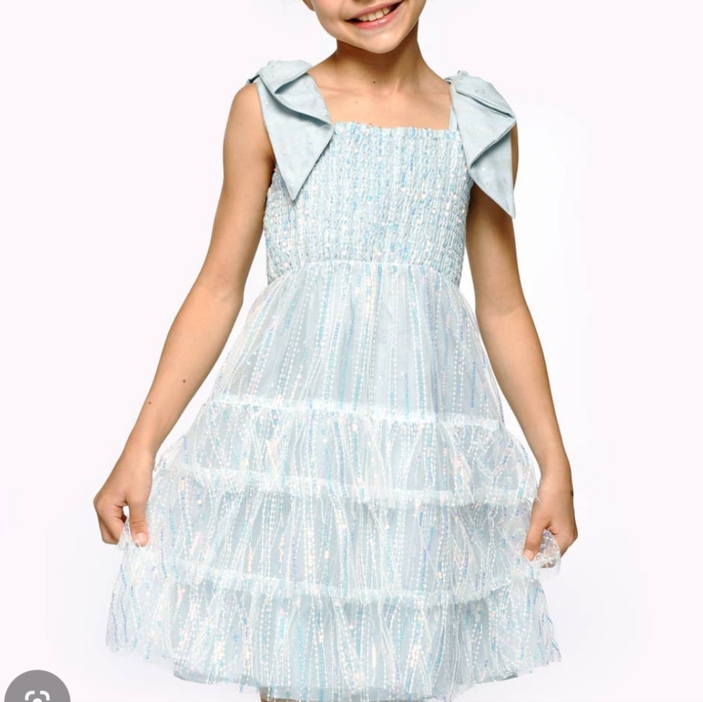 Hannah Banana Tiered Sequin Dress, NWOT